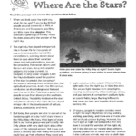 Annotated Informational Article: Impact Of Light Pollution On Star For Reading Comprehension Constellations Worksheets