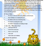 At The Zoo (Reading Comprehension) G…: English Esl Worksheets Pdf Pertaining To Zoo Reading Comprehension Worksheet