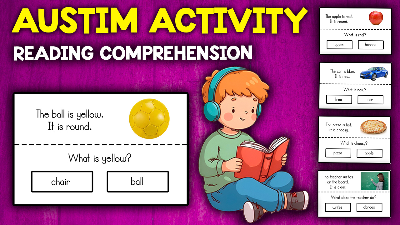 Autism Reading Comprehension Worksheets inside Reading Comprehension For Autistic Child Worksheets