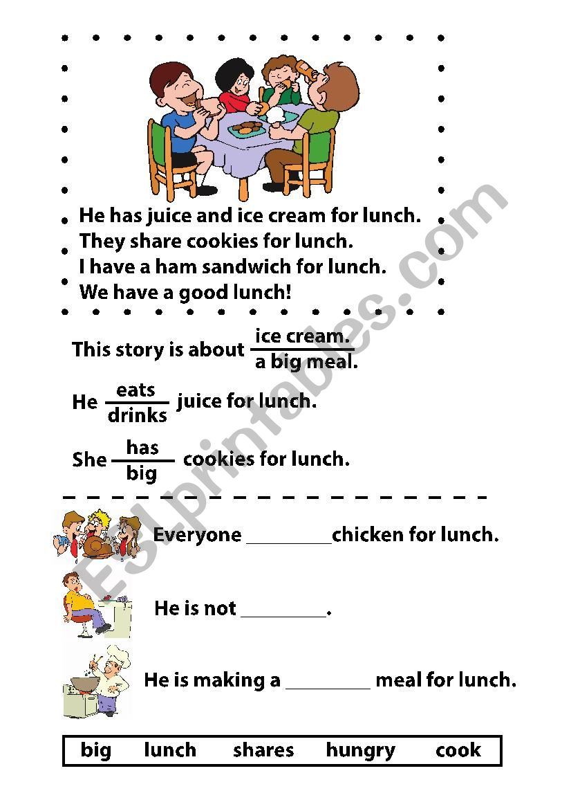 Beginner Reading Comprehension Worksheet 1 - Esl Worksheet inside Esl Beginner Reading Comprehension Worksheets