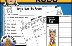 Betsy Ross Poem Writing Activity - Classful inside Betsy Ross Reading Comprehension Worksheet