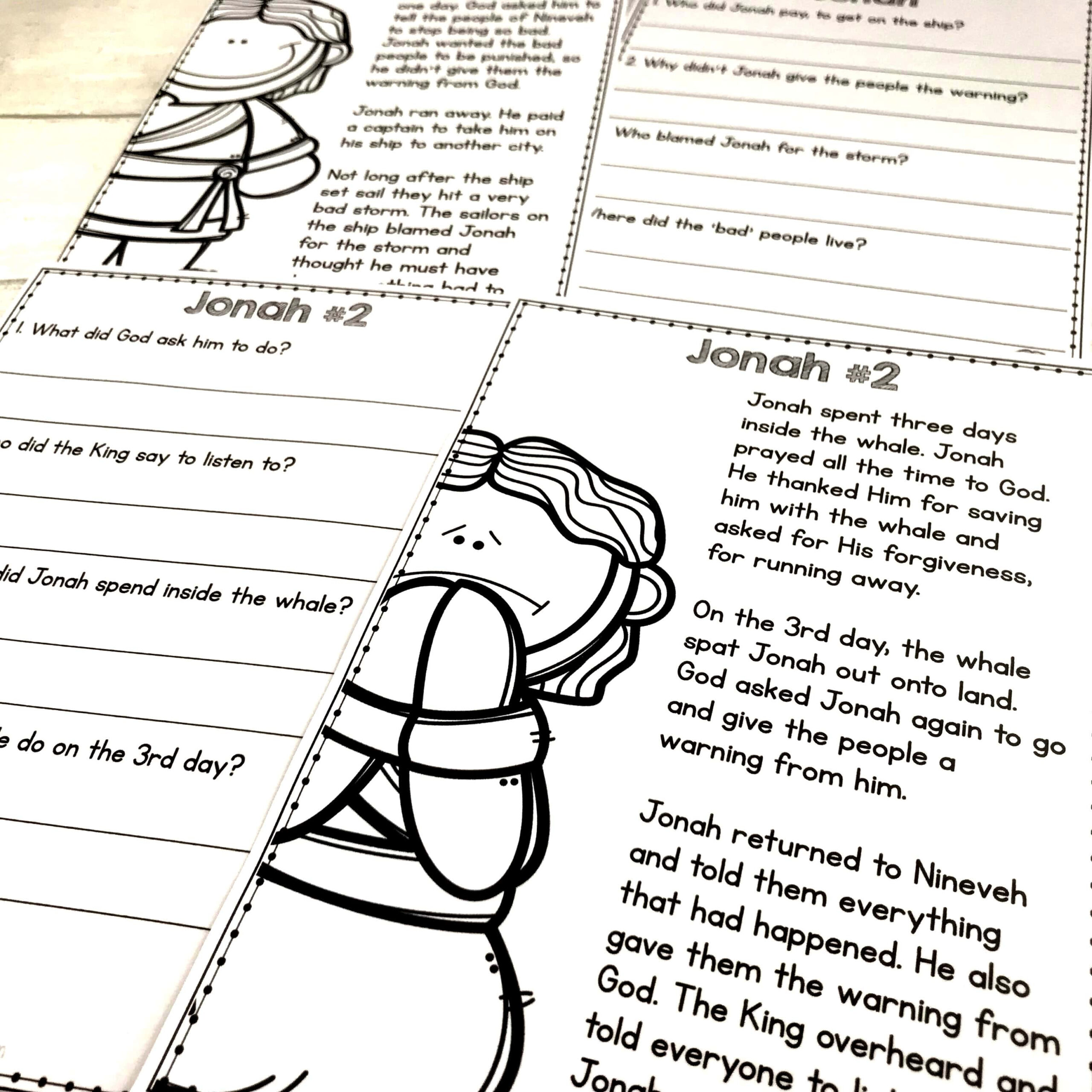 Bible Stories Reading Comprehension Passages And Questions intended for Bible Reading Comprehension Worksheets
