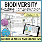 Biodiversity Guided Reading Comprehension   Classful Throughout Biodiversity Reading Comprehension Worksheet Answer Key