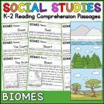 Biomes Social Studies Science Reading Comprehension Passages K 2 Regarding Biomes Of The World Reading Comprehension Worksheets