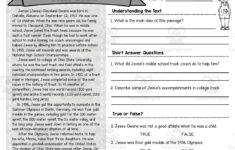 Black History Month Reading Passages for Black History Reading Comprehension Worksheet