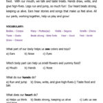 Body Parts: Reading General Reading…: English Esl Worksheets Pdf & Doc With Body Parts Reading Comprehension Worksheets