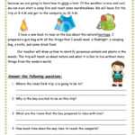 Camping : English Esl Worksheets Pdf & Doc With Regard To Camping Reading Comprehension Worksheets With Questions