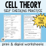 Cell Theory Self Checking Worksheet With Answer Key   Laney Lee Throughout Cell Theory Reading Comprehension Worksheet