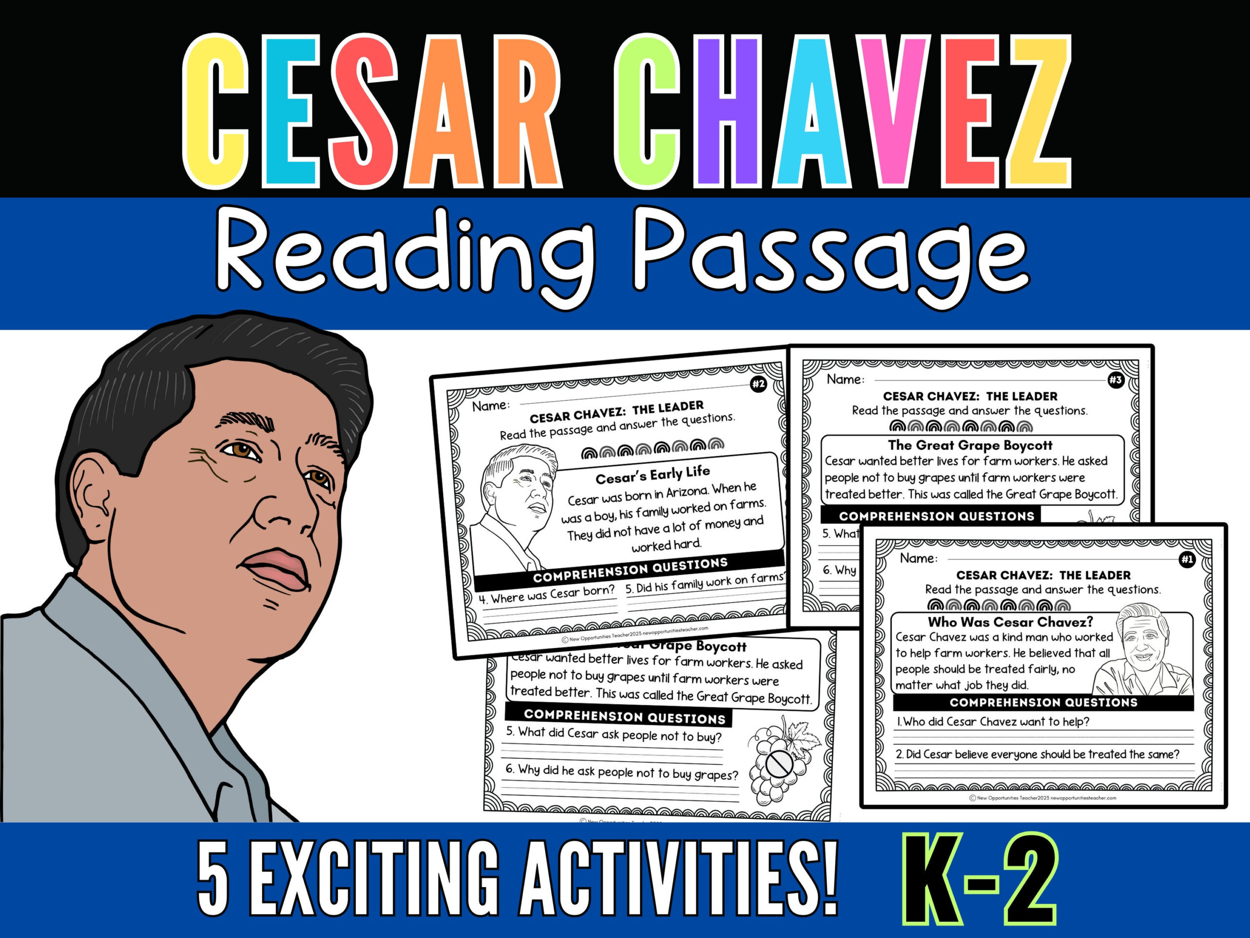 Cesar Chavez Reading Comprehension Passages | Timeline regarding Cesar Chavez Reading Comprehension Worksheet