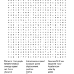 Chapter 2 Speed And Velocity Word Search   Wordmint Within Speed And Velocity Reading Comprehension Worksheet