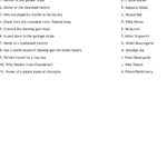 Charlie And The Chocolate Factory Worksheet   Wordmint Intended For Charlie And The Chocolate Factory Comprehension Worksheets