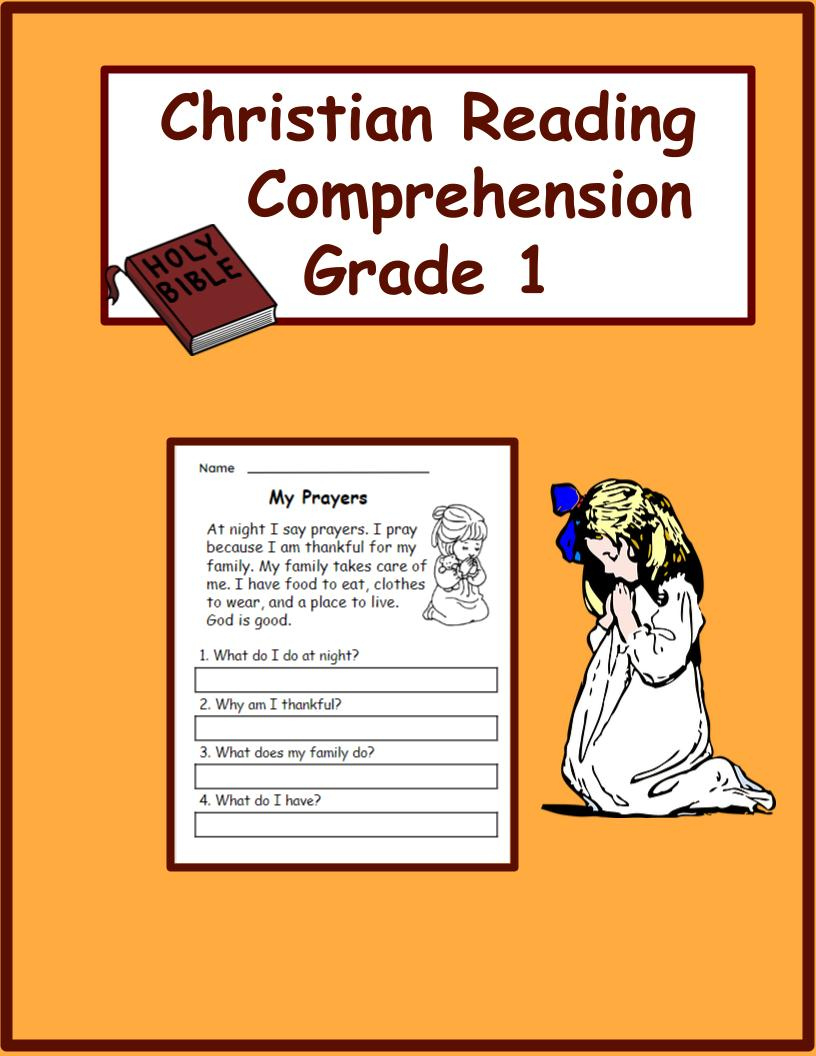 Christian Reading Comprehension Worksheet 1: Prayer, God - Grade pertaining to Bible Reading Comprehension Worksheets