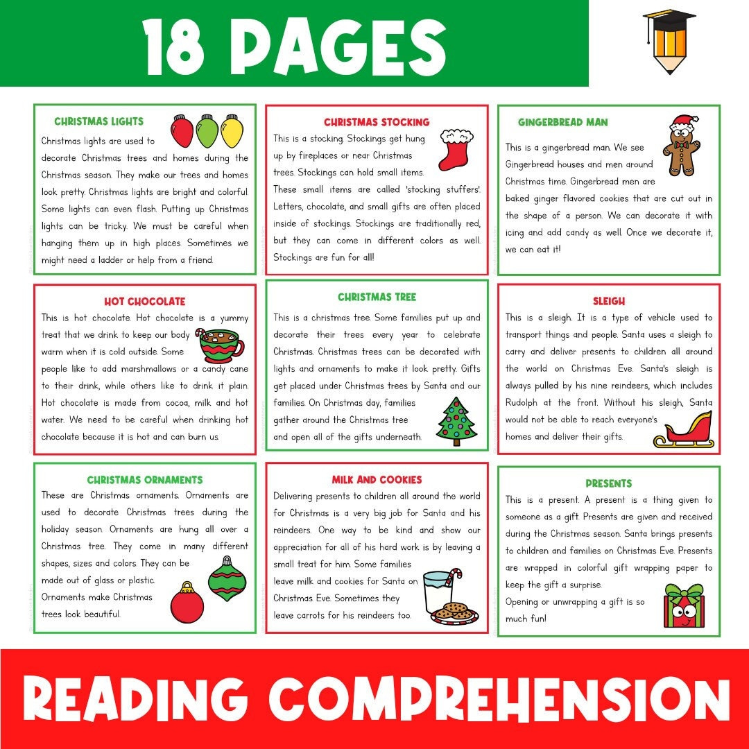 Christmas Reading Comprehension | Christmas Worksheets | Reading pertaining to Reading Comprehension Worksheet Christmas