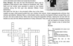 Civil Rights &amp; &amp;Ruby Bridges Reading…: English Esl Worksheets Pdf with Civil Rights Reading Comprehension Worksheets