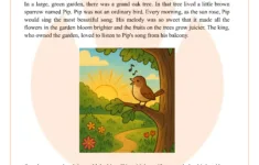 Class 2 Reading Comprehension: A Big White Hen Worksheet Pdf in Comprehension Stories For Year 2 Worksheets