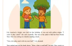 Class 2 Reading Comprehension Worksheet: Playing Catch Story with regard to Chapter Book Reading Comprehension Worksheet