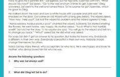 Class 4 Comprehension Passage | Grade1To6 intended for Reading Comprehension Worksheet For Class 4th