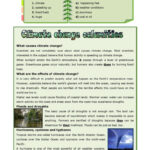 Climate Change Calamities Reading Fo…: English Esl Worksheets Pdf Throughout Pre Intermediate Reading Comprehension Worksheets For International Students