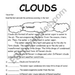Clouds   Esl Worksheetgardhenia In Clouds Reading Comprehension Worksheet