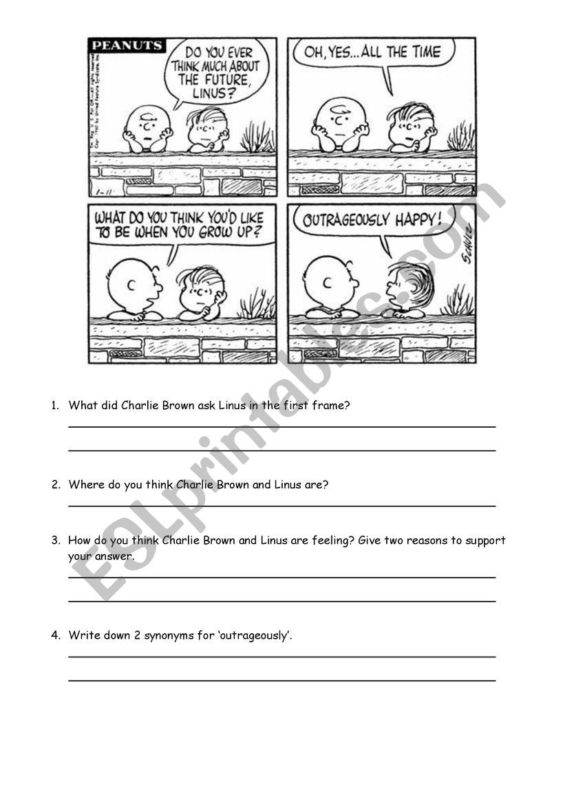Comic Strip Comprehension - Indirect Speech 2 - Esl Worksheet intended for Worksheet on Reading a Comic Strip Comprehension