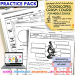 Complete Microscopes Bundle  Printable Rubric, How To Guide Pertaining To Microscope Reading Comprehension Worksheet Middle School