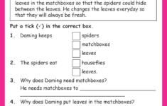 Comprehension For Grade 1 regarding Reading Comprehension Worksheet For Class 1