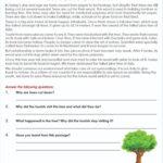 Comprehension Passage Intended For Reading Comprehension Worksheets For Fifth Graders