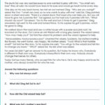 Comprehension Passage Throughout Reading Comprehension Worksheets For College Students