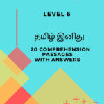 Comprehension Passages (Level 6) – Tamil Language Worksheets Inside Tamil Small Passage With Questions Worksheets