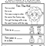 Cvc Reading Comprehension For Kindergarten   Mobotoy Inside Cvc Reading Comprehension Worksheet