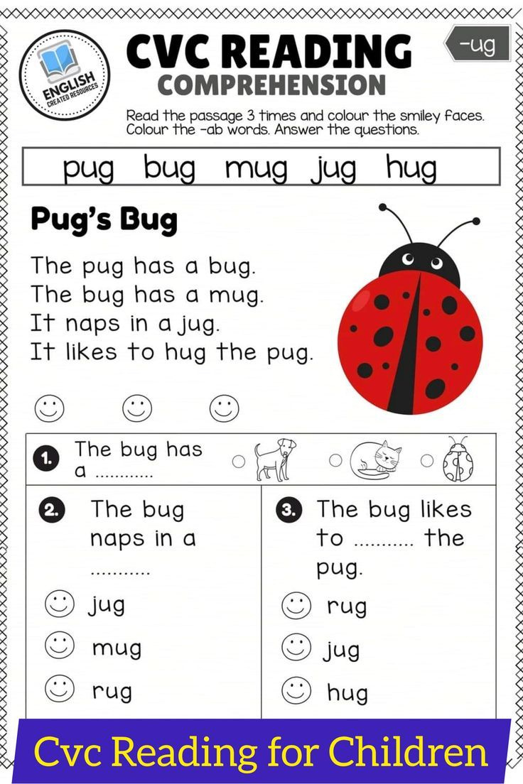 Cvc Reading/Passages Comprehension Ideas with regard to Free Cvc Reading Comprehension Worksheets