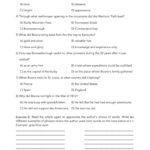 Daniel Boone, Pioneer  Reading Comprehension Passage And Regarding Pioneer Story Comprehension Worksheets