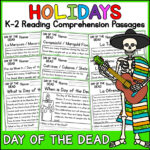 Day Of The Dead Dia De Los Muertos Holidays Reading Comprehension With Regard To Free Day Of The Dead Reading Comprehension Worksheets
