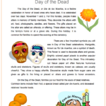 Day Of The Dead/ El Dio De Los Muertes. Within Free Day Of The Dead Reading Comprehension Worksheets