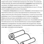 Declaration Of Independence Reading Packet + Distance Learning In Declaration Of Independence Reading Comprehension Worksheets