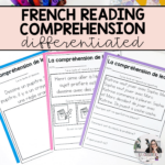 Differentiated French Reading Passages For Back To School | French In French Reading Comprehension Worksheets