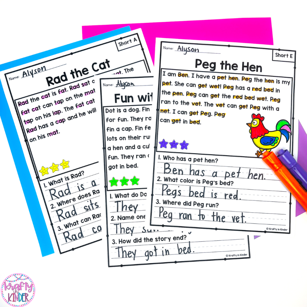 Differentiated Instruction With Controlled Texts: Activities For intended for Differentiated Reading Comprehension Worksheets