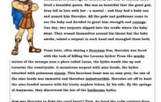 Discover 7 Fifth Grade Reading Comprehension And Reading pertaining to Greek Mythology Story Comprehension Worksheets Grade 5