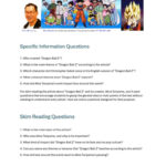 Dragon Ball Z: Honoring Its Creator,…: English Esl Worksheets Pdf In Dragon Ball Z Reading Comprehension Worksheet