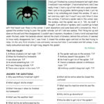 Easy Reading   Despite The Spider! F…: English Esl Worksheets Pdf With Spiders Esl Reading Comprehension Worksheets