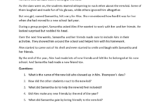 Eighth Grade Reading Comprehension Worksheets | Passages throughout Reading Comprehension Worksheet For Class 8