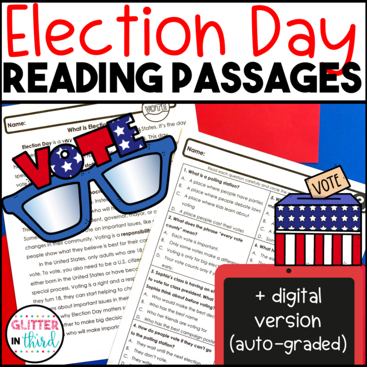 Election Day Reading Comprehension Worksheet