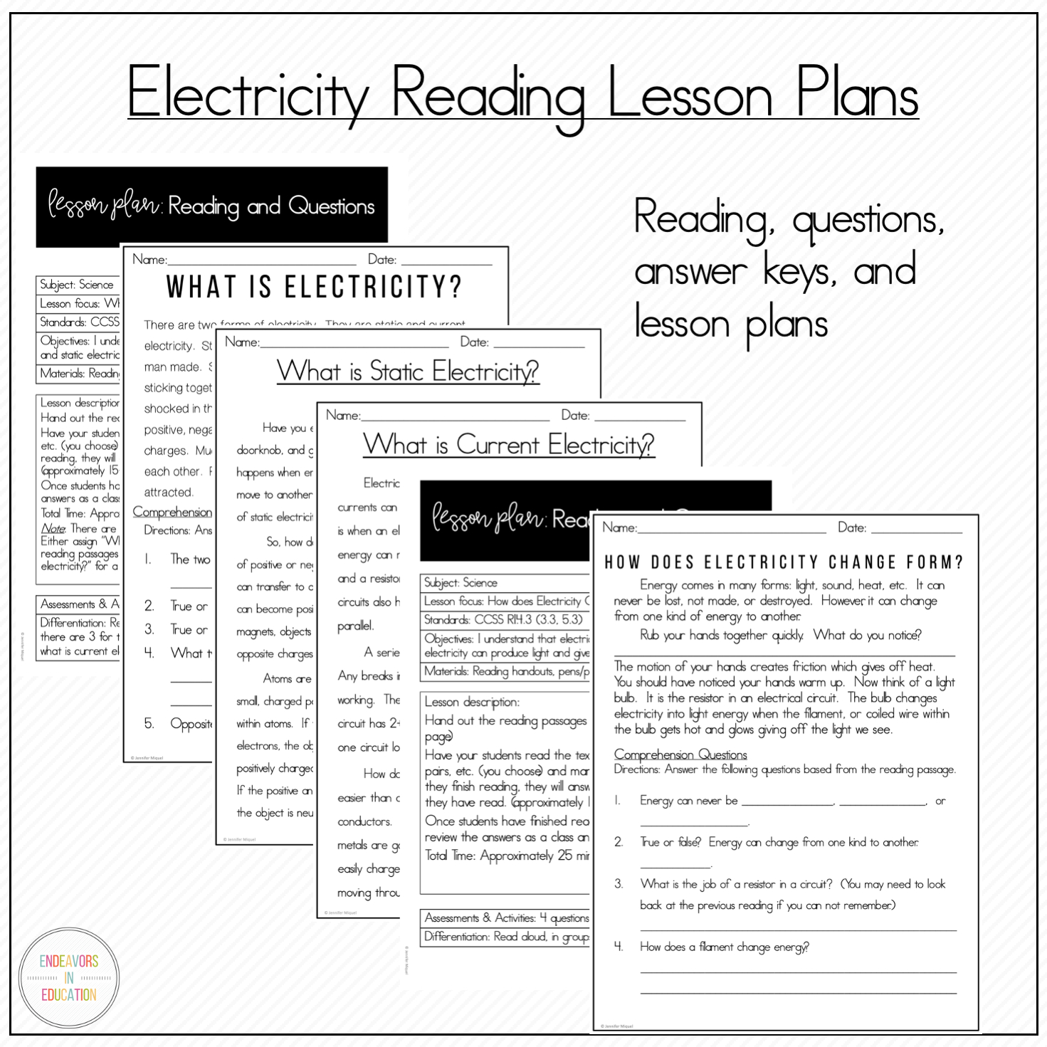 Electricity And Magnetism Worksheets And Activities - Classful for Reading Comprehension Worksheet Magnetism And Electricity Answer Key