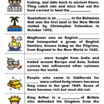 English For Kids Stepstep: Columbus Day Worksheets And Reading For Christopher Columbus Reading Comprehension Worksheet