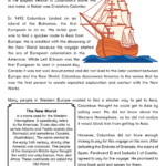 English For Kids Stepstep: Columbus Day Worksheets And Reading Throughout Christopher Columbus Reading Comprehension Worksheet