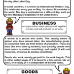 English For Kids Stepstep: Labor Day Worksheets And Reading For Labor Day Reading Comprehension Worksheets High School