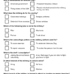 English For Kids Stepstep: Veterans Day Reading Comprehension With Veterans Day Reading Comprehension Worksheet