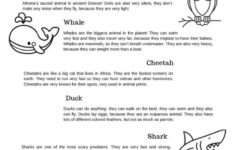English Reading Practice About Anima…: English Esl Worksheets Pdf in Animal Reading Worksheets