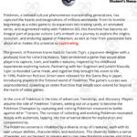 Esl Reading Comprehension + Writing Activity On Pokémon For Pokemon Reading Worksheets