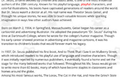 Esl Reading Comprehension + Writing Activity Worksheets On Dr pertaining to Dr Seuss Reading Comprehension Passages Worksheets